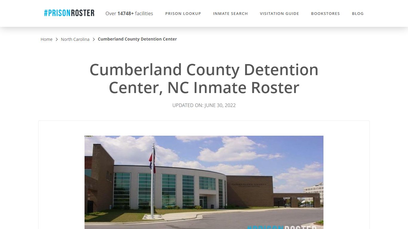 Cumberland County Detention Center, NC Inmate Roster